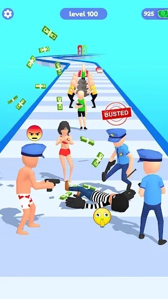 Thief Run Race 3D: Fun Race  [МОД Много денег] Screenshot 4