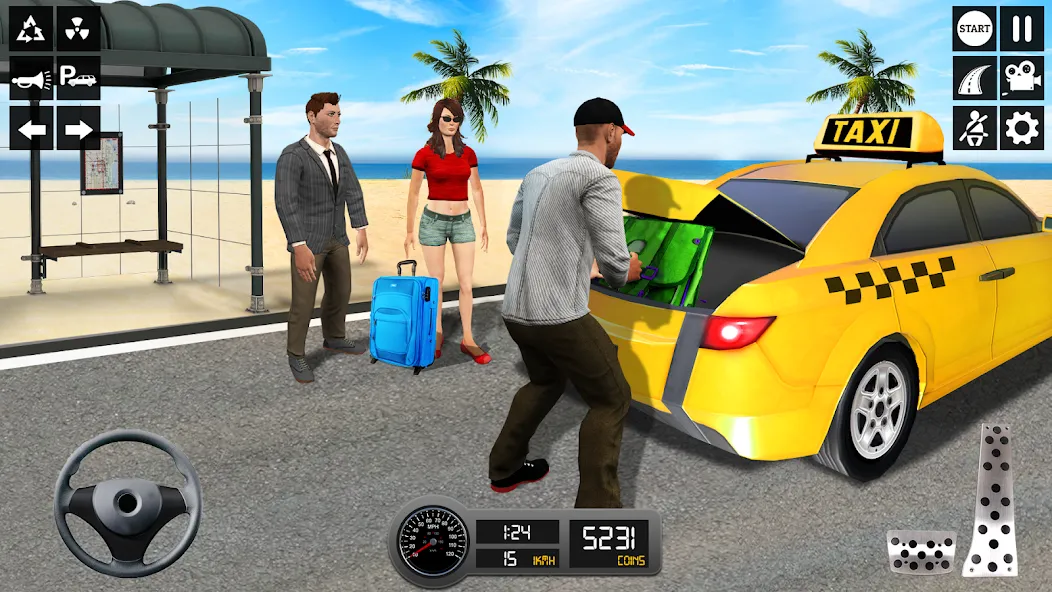 Taxi Simulator 3d Taxi Sim  [МОД Все открыто] Screenshot 1