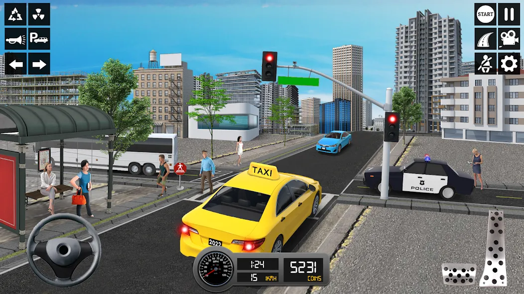 Taxi Simulator 3d Taxi Sim  [МОД Все открыто] Screenshot 3