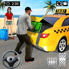 Скачать взломанную Taxi Simulator 3d Taxi Sim  [МОД Все открыто] - последняя версия apk на Андроид