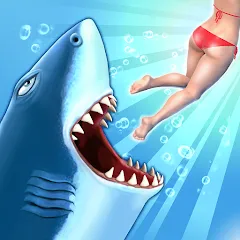 Скачать взлом Hungry Shark Evolution (Хангри Шарк Эволюшн)  [МОД Все открыто] - стабильная версия apk на Андроид