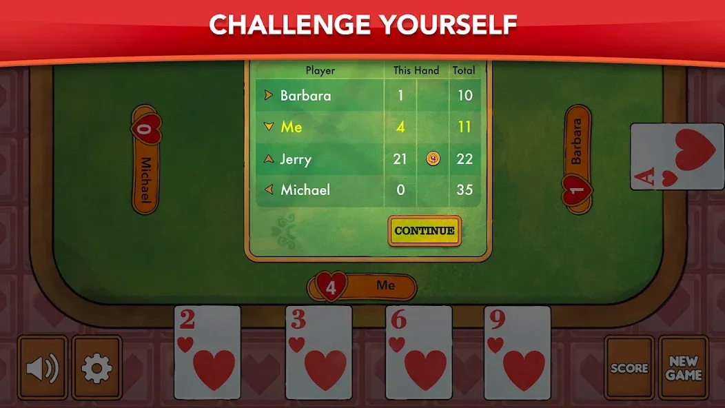 Hearts - Card Game Classic (Хартс)  [МОД Все открыто] Screenshot 4