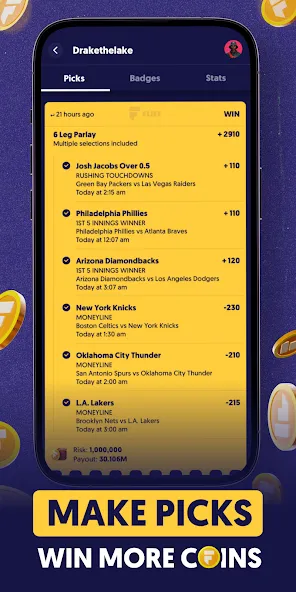 Fliff - Sports Picks (Флифф)  [МОД Все открыто] Screenshot 2