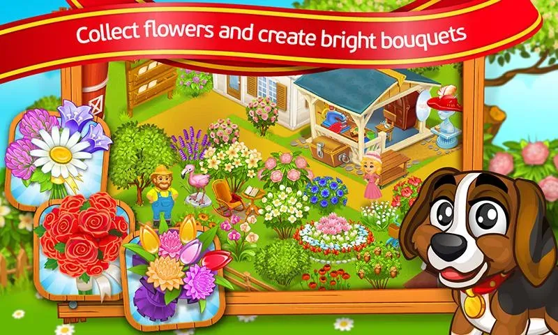 Farm Town: Cartoon Story  [МОД Unlimited Money] Screenshot 3