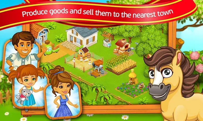 Farm Town: Cartoon Story  [МОД Unlimited Money] Screenshot 4