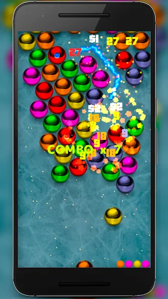 Magnetic balls bubble shoot  [МОД Много монет] Screenshot 3