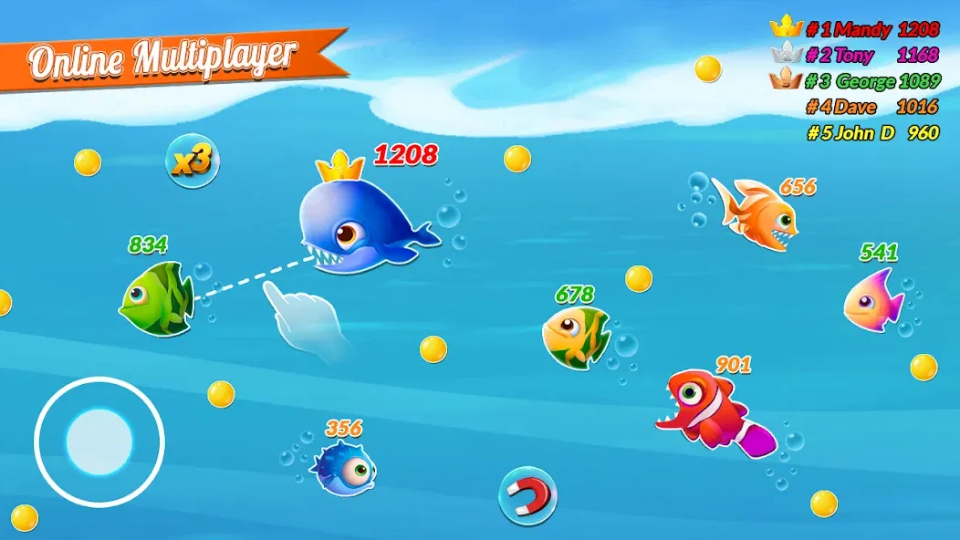 Fish.IO Fish Games Shark Games (Фиш Ай О Фиш Геймс Шарк Геймс)  [МОД Все открыто] Screenshot 2