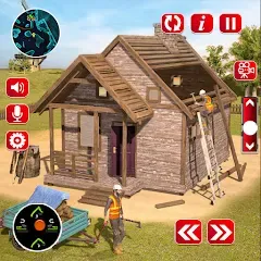 Скачать взлом Wood House Construction Game  [МОД Menu] - последняя версия apk на Андроид