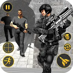 Скачать взлом Anti Terrorist Shooting Game  [МОД Все открыто] - полная версия apk на Андроид