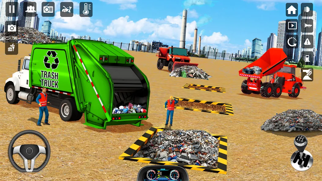 Trash Truck Games Simulator 3D  [МОД Unlimited Money] Screenshot 3