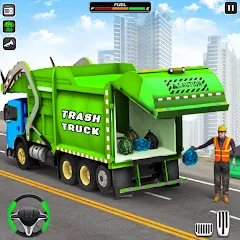 Скачать взломанную Trash Truck Games Simulator 3D  [МОД Unlimited Money] - последняя версия apk на Андроид