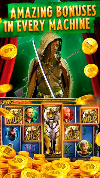 The Walking Dead Casino Slots (Зе Вокинг Дед Казино Слотс)  [МОД Много монет] Screenshot 4