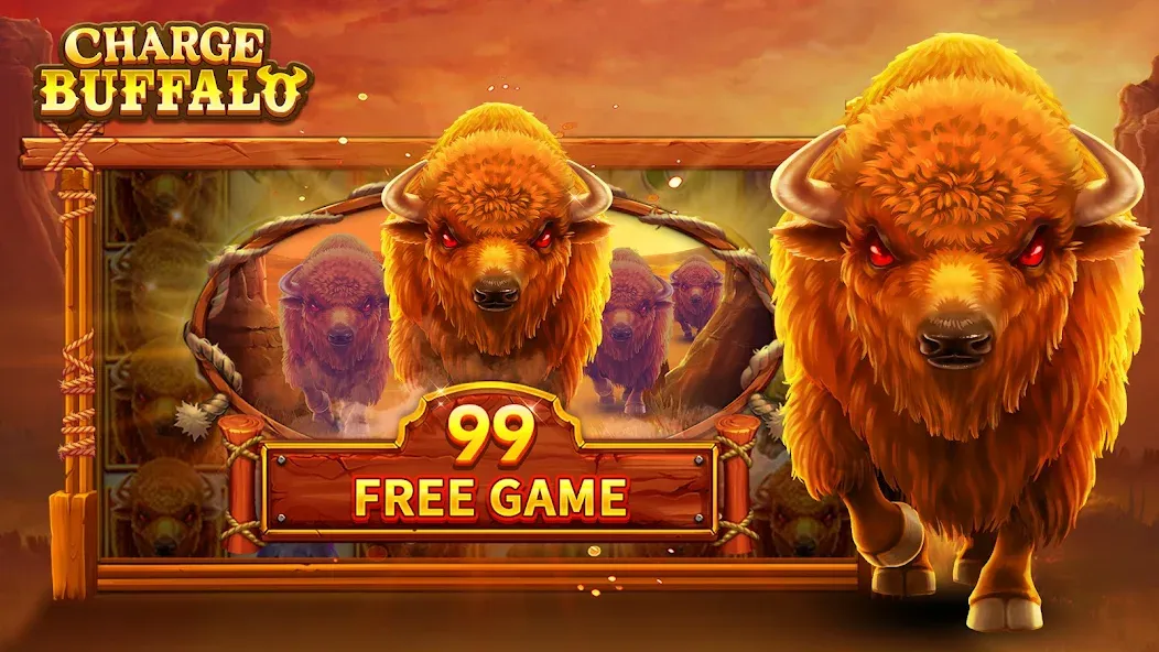 Charge Buffalo Slot-TaDa Games (Чардж Буффало Слот)  [МОД Много монет] Screenshot 2