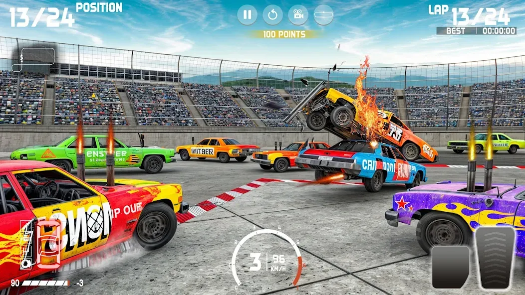 Demolition Derby: Car Games  [МОД Много денег] Screenshot 4