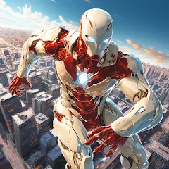 Скачать взлом Super hero Flying iron jet man  [МОД Много денег] - полная версия apk на Андроид