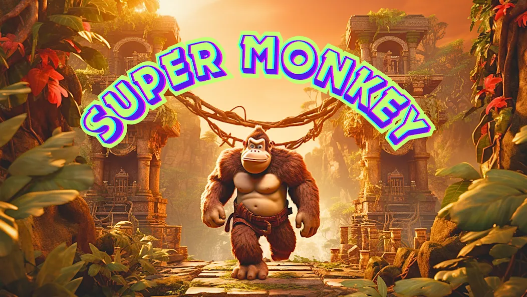 Monkey jungle run kong gorilla  [МОД Unlimited Money] Screenshot 1