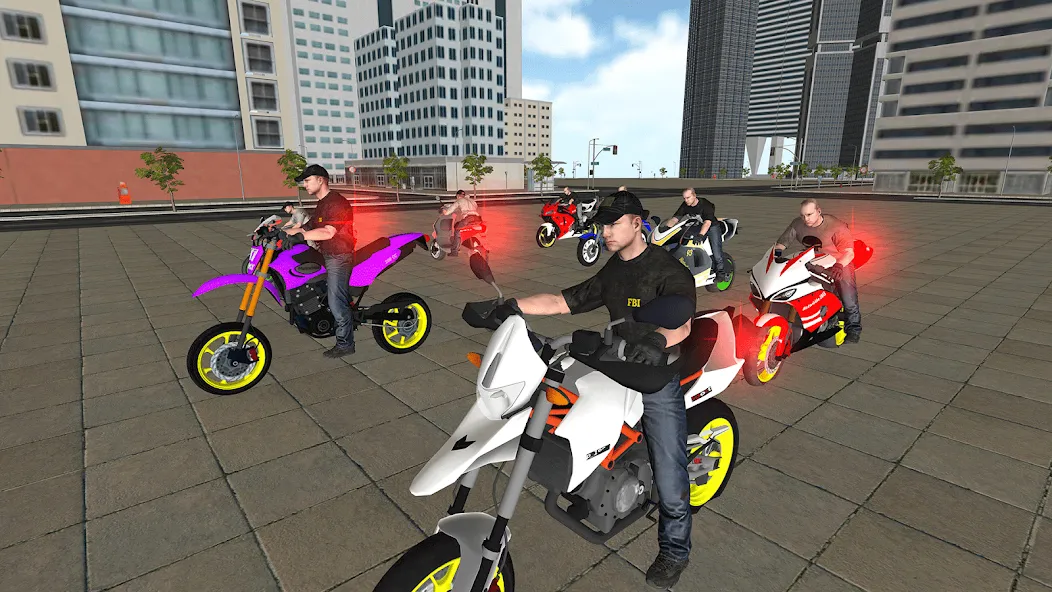 Bike Driving: Police Chase  [МОД Mega Pack] Screenshot 1