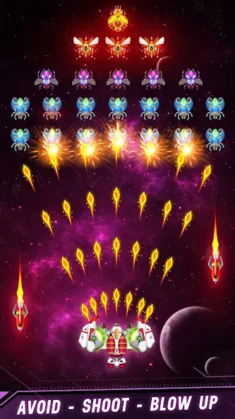 Space shooter - Galaxy attack (Спейс шутер)  [МОД Все открыто] Screenshot 5