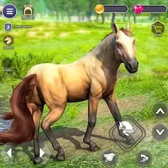 Взломанная Virtual Wild Horse Family Sim (Виртуальное семейство диких лошадей)  [МОД Бесконечные монеты] - последняя версия apk на Андроид