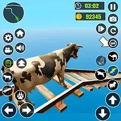 Скачать взломанную Epic Cow Ramp Rush Run Game  [МОД Menu] - стабильная версия apk на Андроид