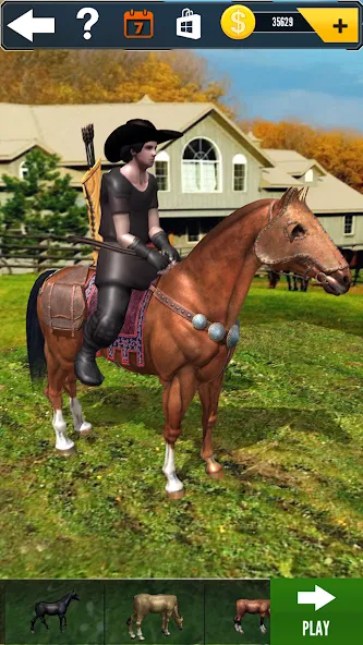 Cowboy Horse Run  [МОД Много монет] Screenshot 3