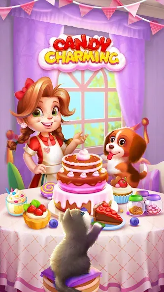 Candy Charming - Match 3 Games (энди Чарминг)  [МОД Unlimited Money] Screenshot 1