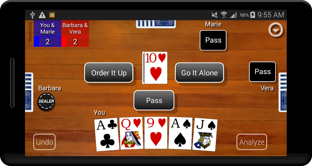 Euchre Card Classic (Юкер Кард Классик)  [МОД Бесконечные монеты] Screenshot 1