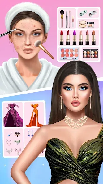 DIY Makeup: Beauty Makeup Game  [МОД Все открыто] Screenshot 1