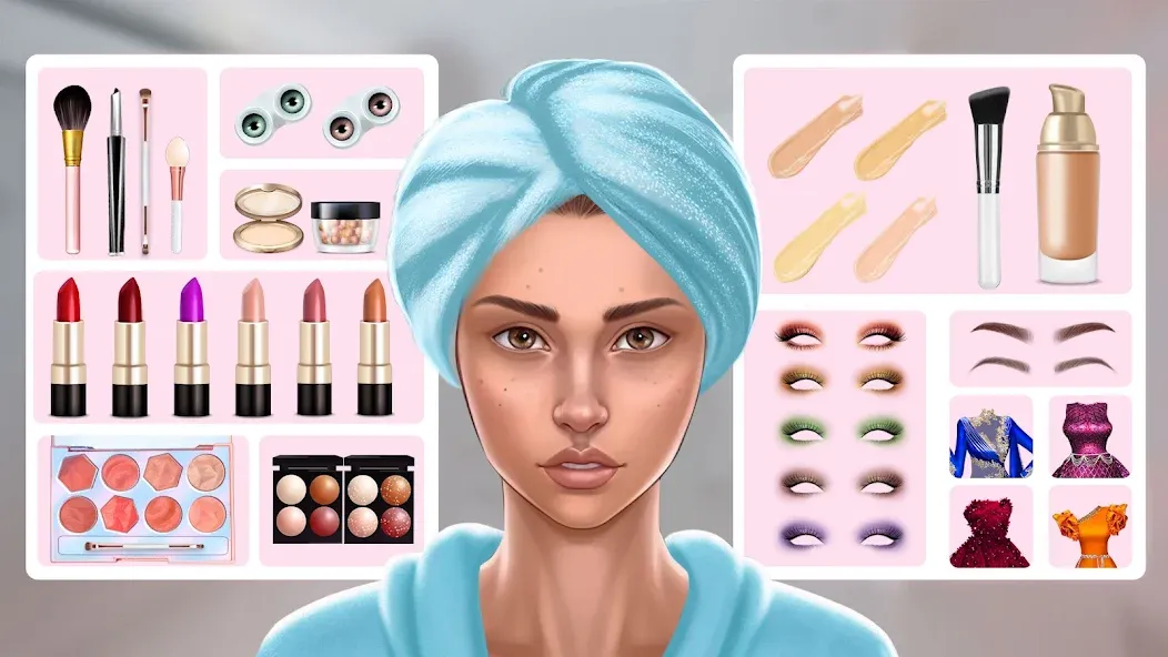 DIY Makeup: Beauty Makeup Game  [МОД Все открыто] Screenshot 4