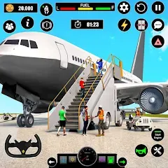 Взломанная Airplane Simulator Plane Games  [МОД Меню] - полная версия apk на Андроид