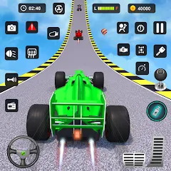 Взломанная Formula Car Stunt - Car Games (Формула автомобиль трюк)  [МОД Меню] - стабильная версия apk на Андроид