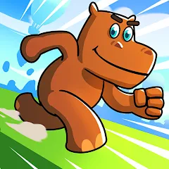 Скачать взломанную Hippo Dash (Хиппо Дэш)  [МОД Menu] - стабильная версия apk на Андроид