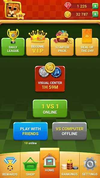 Checkers - Online & Offline  [МОД Unlocked] Screenshot 2