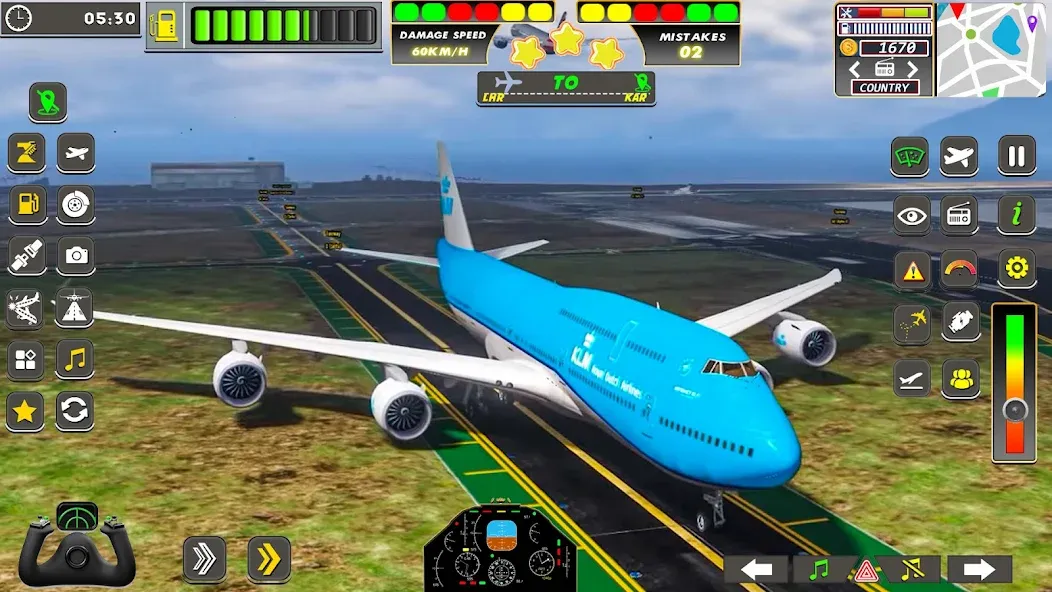 Real Flight Sim Airplane Games (Реал Флайт Сим Авиасимуляторы игры на самолеты)  [МОД Unlimited Money] Screenshot 2