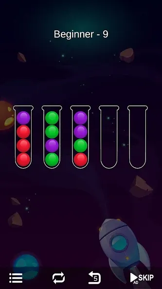 Ball Sort - Bubble Sort Puzzle (Болл Сорт)  [МОД Бесконечные монеты] Screenshot 3