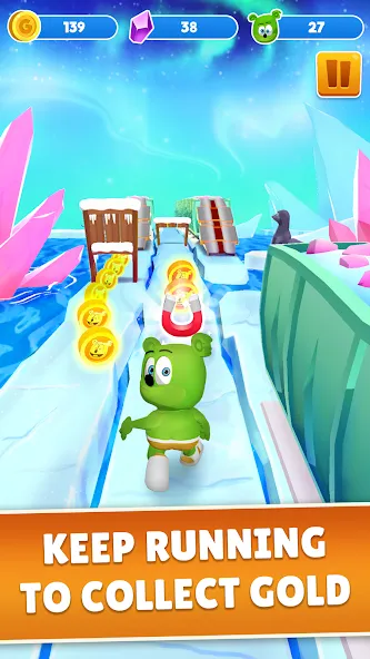 Gummy Bear Run: Running Games (Гамми Бер Ран)  [МОД Mega Pack] Screenshot 2