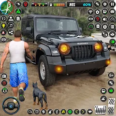 Скачать взломанную Jeep Driving Simulator offRoad (Джип Драйвинг Симулятор вне дороги)  [МОД Много денег] - стабильная версия apk на Андроид