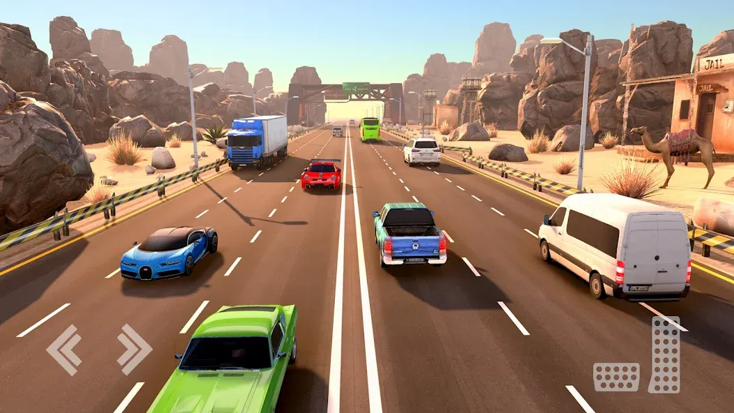 Real Highway Car Racing Games  [МОД Unlimited Money] Screenshot 2