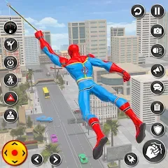 Взломанная Spider Rope Hero Spider Games  [МОД Unlocked] - полная версия apk на Андроид