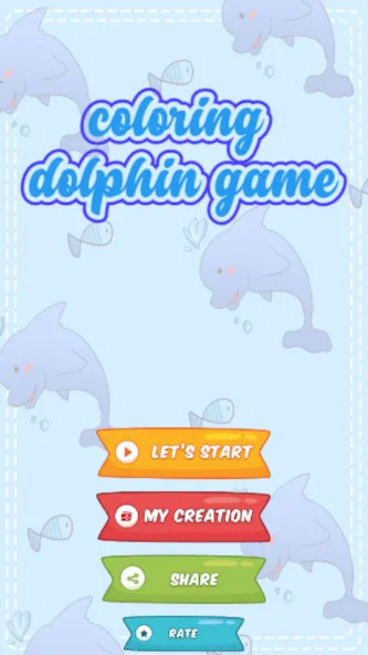 dolphin coloring game (дельфин раскраска игра)  [МОД Mega Pack] Screenshot 5