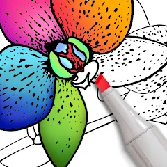 Скачать взлом Coloring for adults offline  [МОД Бесконечные деньги] - последняя версия apk на Андроид
