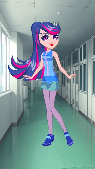 Pony College Student Dress Up (Пони Студент Колледжа Одеваются)  [МОД Unlimited Money] Screenshot 1