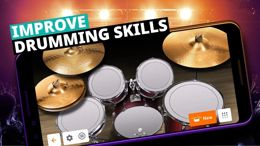 Drum Kit Music Games Simulator  [МОД Mega Pack] Screenshot 3