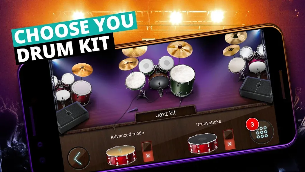 Drum Kit Music Games Simulator  [МОД Mega Pack] Screenshot 4