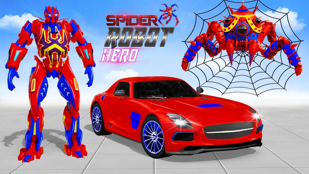 Spider Robot: Robot Car Games (Спайдер Робот)  [МОД Бесконечные деньги] Screenshot 4