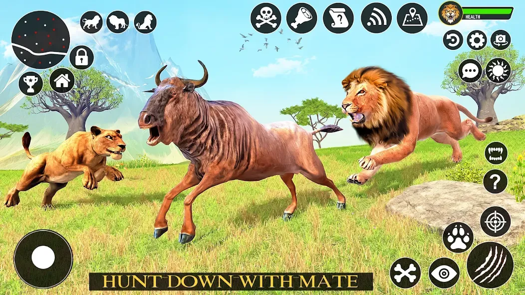 Ultimate Lion Simulator Game (Лайон Симулятор)  [МОД Mega Pack] Screenshot 1