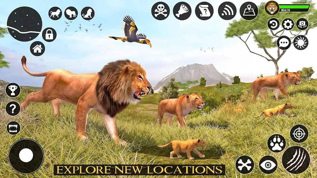 Ultimate Lion Simulator Game (Лайон Симулятор)  [МОД Mega Pack] Screenshot 5