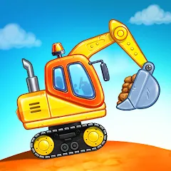 Взломанная Kids truck games Build a house  [МОД Бесконечные деньги] - полная версия apk на Андроид