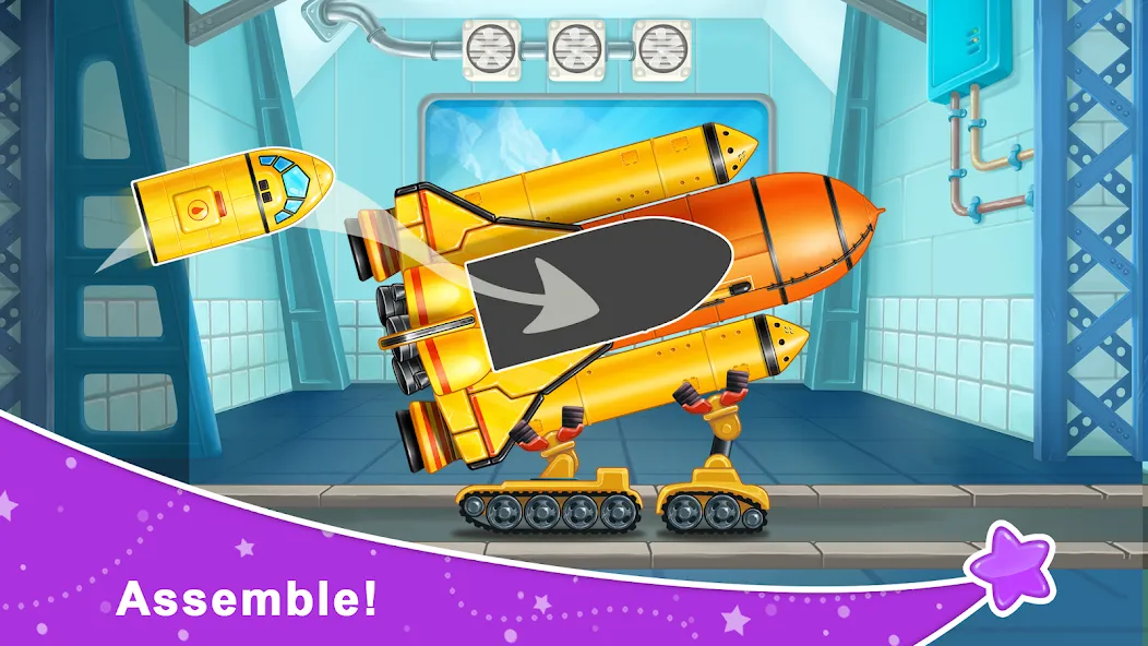 Rocket 4 space games Spaceship  [МОД Mega Pack] Screenshot 1