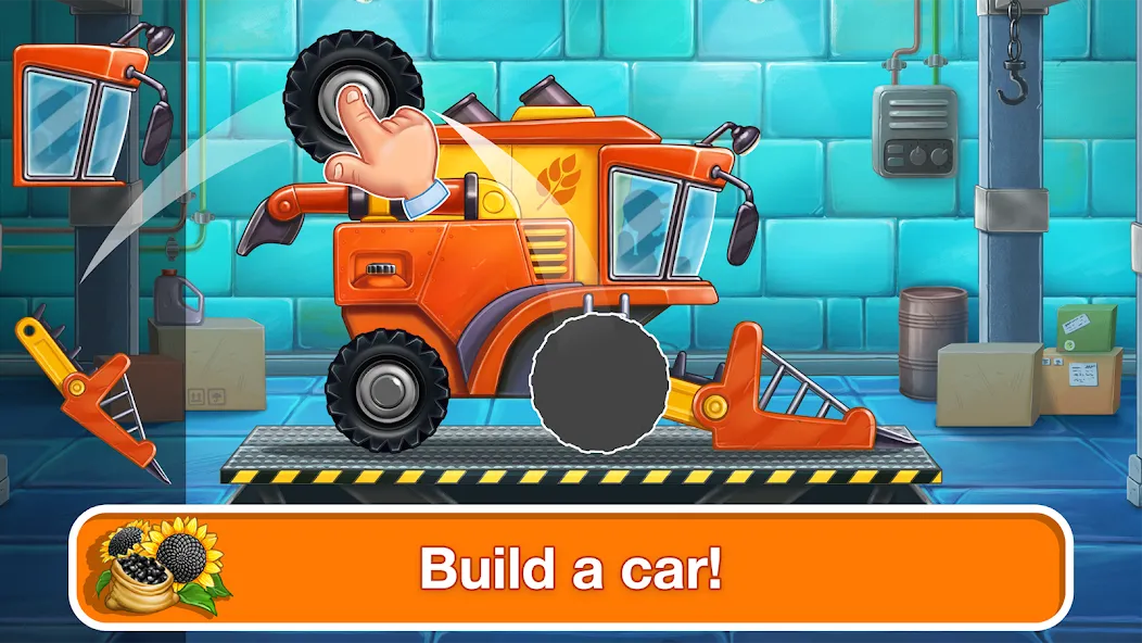 Tractor, car: kids farm games  [МОД Бесконечные деньги] Screenshot 1